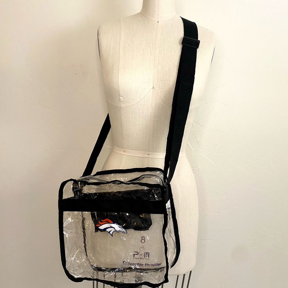 Denver Broncos Clear Stadium Bag Broncos Football Shoulder Concert Bag Gameday - Picture 4 of 8